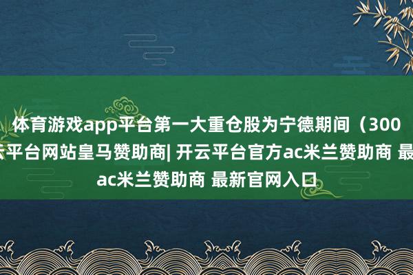 体育游戏app平台第一大重仓股为宁德期间（300750）-开云平台网站皇马赞助商| 开云平台官方ac米兰赞助商 最新官网入口